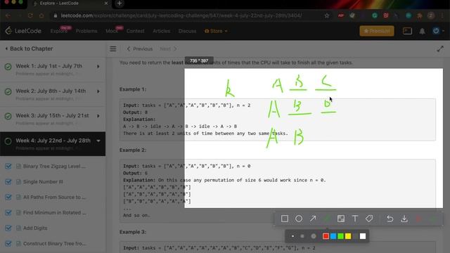 LeetCode 每日一题 Daily Challenge 621 Task Scheduler смотреть онлайн