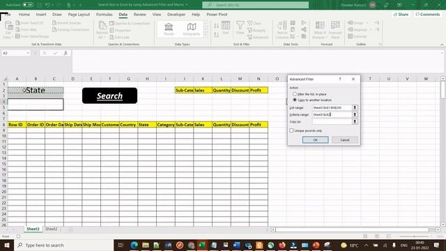 Searchable Drop Down List in Excel without using VBA #SumDax # Excel #GoogleSheet смотреть онлайн