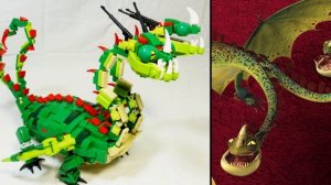 LEGO Как приручить дракона самоделки из Лего и герои мультфильма