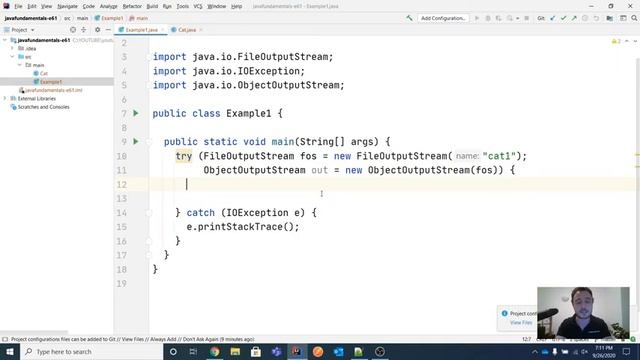 Java Fundamentals - Lesson 61 - Serialization смотреть онлайн
