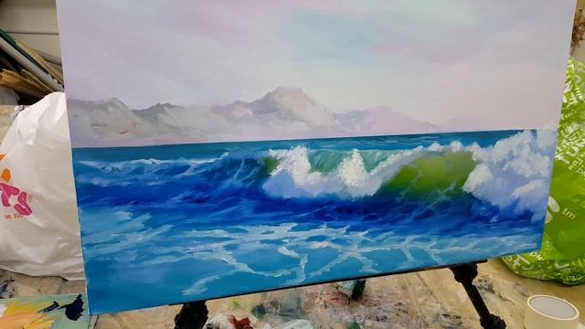 Живопись маслом как написать море. Художник Южаков