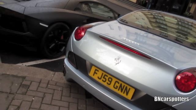 Rod Stewart and his Ferrari California in London! 1080p HD. смотреть онлайн