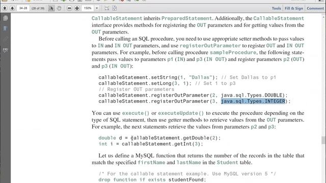 DatabaseCallableStatement смотреть онлайн
