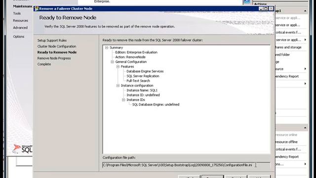 Remove the Active Node from an Existing Failover Cluster in SQL Server 2008 смотреть онлайн