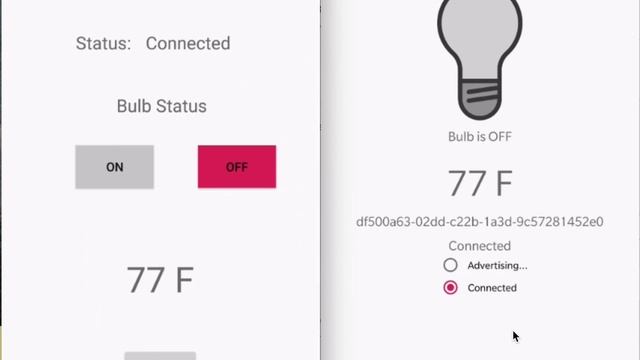 BLE Smart Bluetooth Bulb Android Application смотреть онлайн