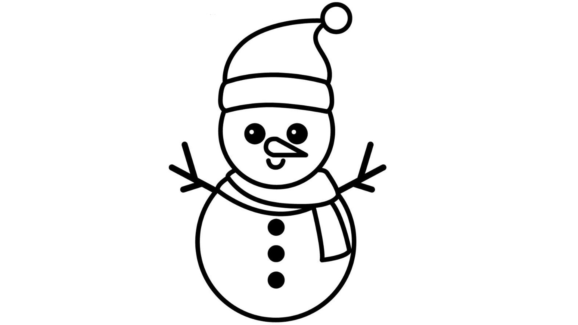 КАК НАРИСОВАТЬ МИЛОГО СНЕГОВИКА ЛЕГКО И БЫСТРО УЧИМСЯ РИСОВАТЬ смотреть онлайн