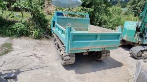 Гусеничный думпер + мини экскаватор = отличное сочетание ??