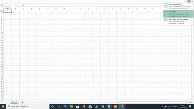 Excel menu bar missing смотреть онлайн