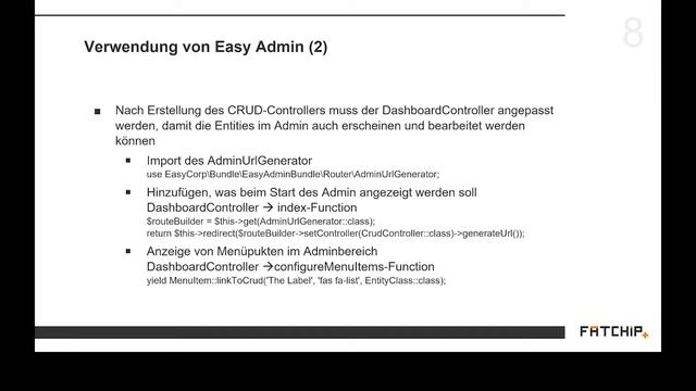 Symfony Easy Admin смотреть онлайн