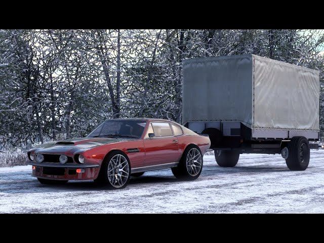 [ETS 2] Aston Martin V8 1977_Cargo Cruising In Constanța смотреть онлайн