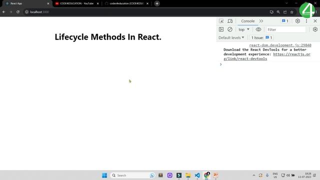 React Tutorial In Hindi #21: React Constructor Lifecycle Methods Tutorial | React JS Tutorial смотреть онлайн