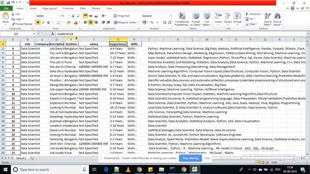 Job Posting Visualization Project using Python, Selenium and D3.js смотреть онлайн