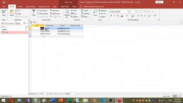 Connect MS Access using python coding | ms access | python смотреть онлайн