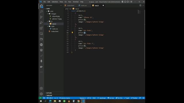 ? Create Shopping Cart Using HTML/CSS/JS смотреть онлайн