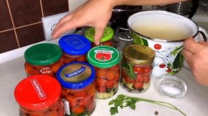Консервированные Черри в базиликовом маринаде??