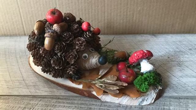 Осенние Поделки в садик из природного материала Дары Осени Поделки на Тему Осень Своими руками смотреть онлайн