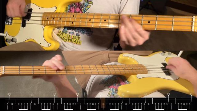 Nirvana - Breed - Bass Playthrough With Tab - #bass #tablature #basstabs #nirvana #kristnovoselic