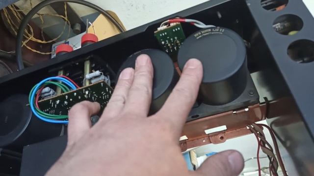 Усилитель Yamaha A2000a профилактика, плата УМ. смотреть онлайн