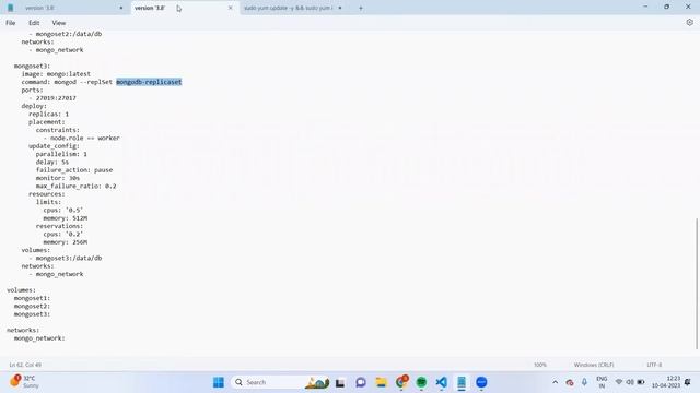 Docker Swarm - Deployment for MongoDB Replica with Node JS/Angular. смотреть онлайн