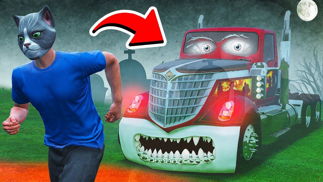 НАШЁЛ ПРИЗРАК ГРУЗОВИКА ДАЛЬНОБОЙЩИКА И ПРОСЛЕДИМ ЗА НИМ! ГТА 5 МОДЫ МУРКА смотреть онлайн