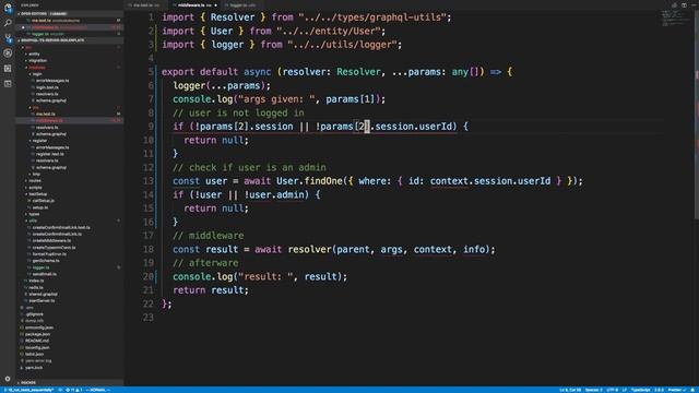 Logging or Authentication GraphQL Middleware - Part 18 смотреть онлайн