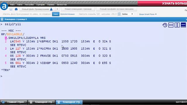 Урок 5 Amadeus Ticketing. Аннуляция продажи из бронировки смотреть онлайн