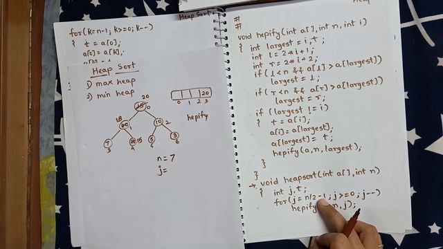 Heap Sort concept and program| Explained in Hindi смотреть онлайн
