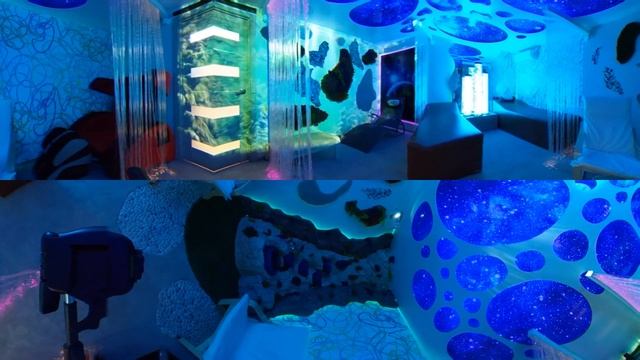 Сенсорная комната в Доме престарелых г. Энгельса видео 4K video 360 градусов смотреть онлайн
