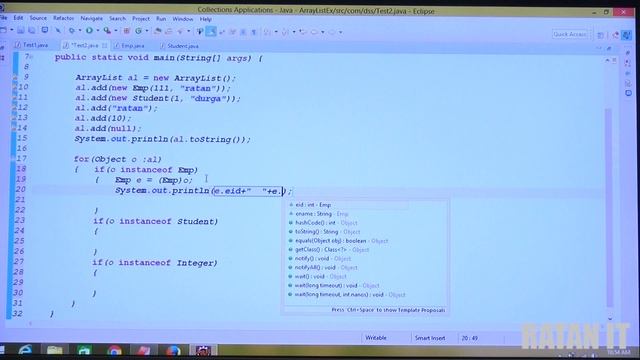 Corejava || Collection Framework || video-6 || Collections Are Not Type Safe || BY Ratan Sir смотреть онлайн