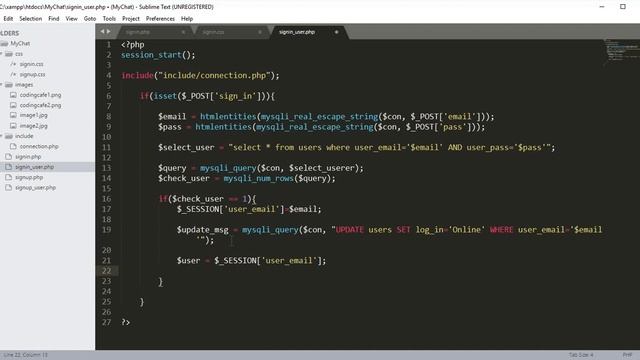 Php Chat Application Tutorial 05 - Php Login Form with Database - Php Projects смотреть онлайн