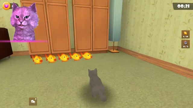КОТЕНОК АБИ ИГРАЕТ с КОТИКОМ - СИМУЛЯТОР КОТА игра ДЛЯ ДЕТЕЙ и МАЛЫШЕЙ смотреть онлайн