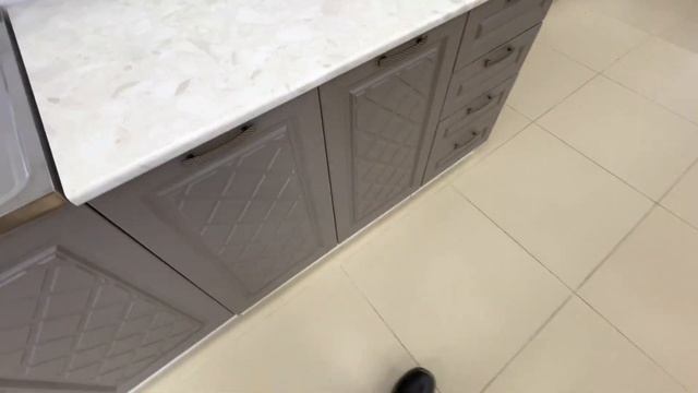 Кухонный гарнитур Агава 2 метра в цвете Трюфель смотреть онлайн