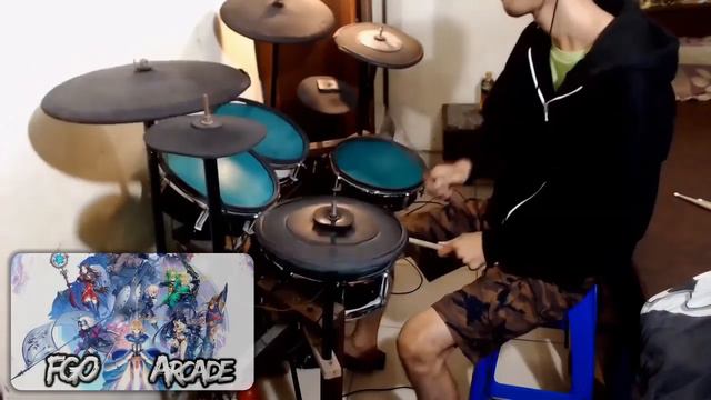 Fate Grand Order Arcade Op Kuhaaku Drum cover смотреть онлайн
