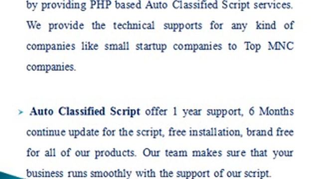 Auto Classified Script | Classified Script смотреть онлайн