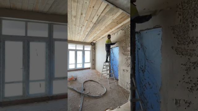 #механизированнаяштукатурка мп75 от #кнауф , все таки лучше чем Волма!