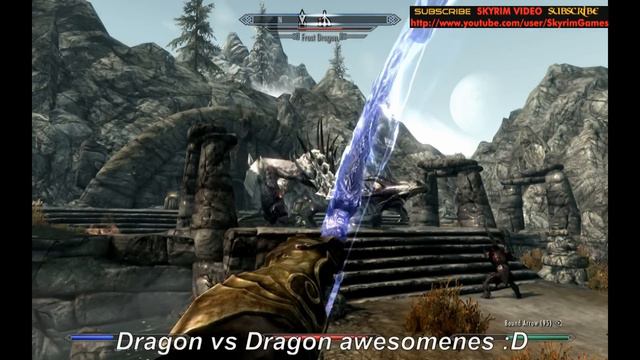 Skyrim - Demonstration of Call Dragon Shout смотреть онлайн