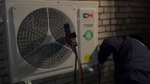 Тепловой насос воздух-воздух на 30м2 в дер. Мышкино