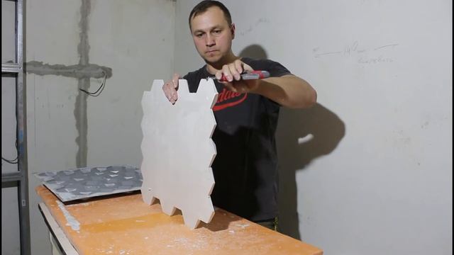 Изготовление 3D панелей из гипса / Production of 3D gypsum panels. смотреть онлайн