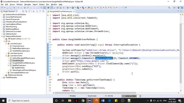 21. Selenium FindElement Basics Timeout Null смотреть онлайн