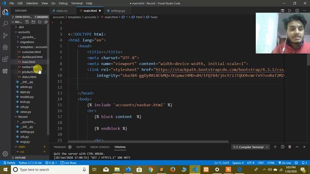 Record keeping software using Django | Part-5 | STATIC FILES AND IMAGES смотреть онлайн