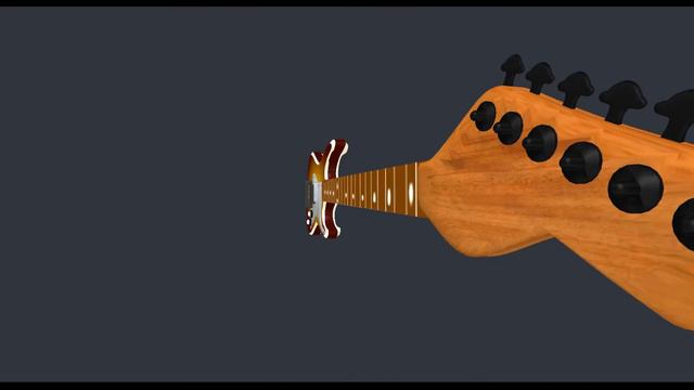 3D Model of guitar - file Guitar.max смотреть онлайн