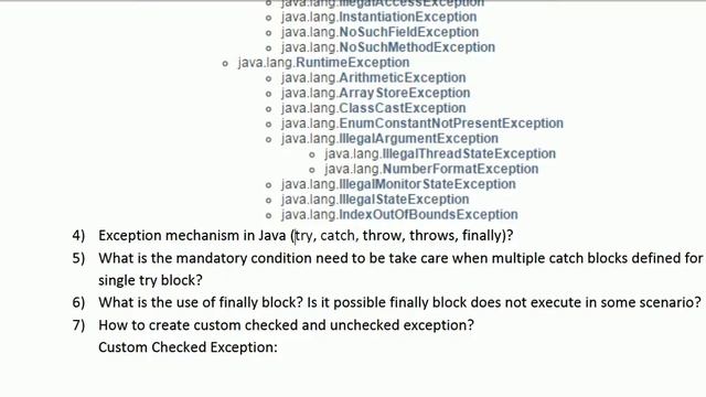 Java Interview Q&A on Exception Handling смотреть онлайн