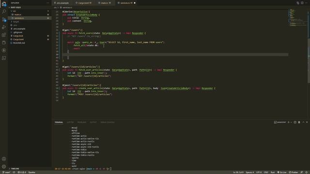 SQLx in 12 minutes - Rust + Actix Web + PostgreSQL смотреть онлайн