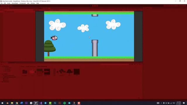 Challenge! - Flappy Bird game on Android Unity & C# смотреть онлайн