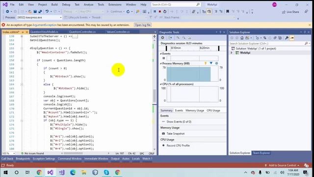 Tutorial:7| Quiz Application Web API C# | JAVASCRIPT ES-6 & JQUERY смотреть онлайн