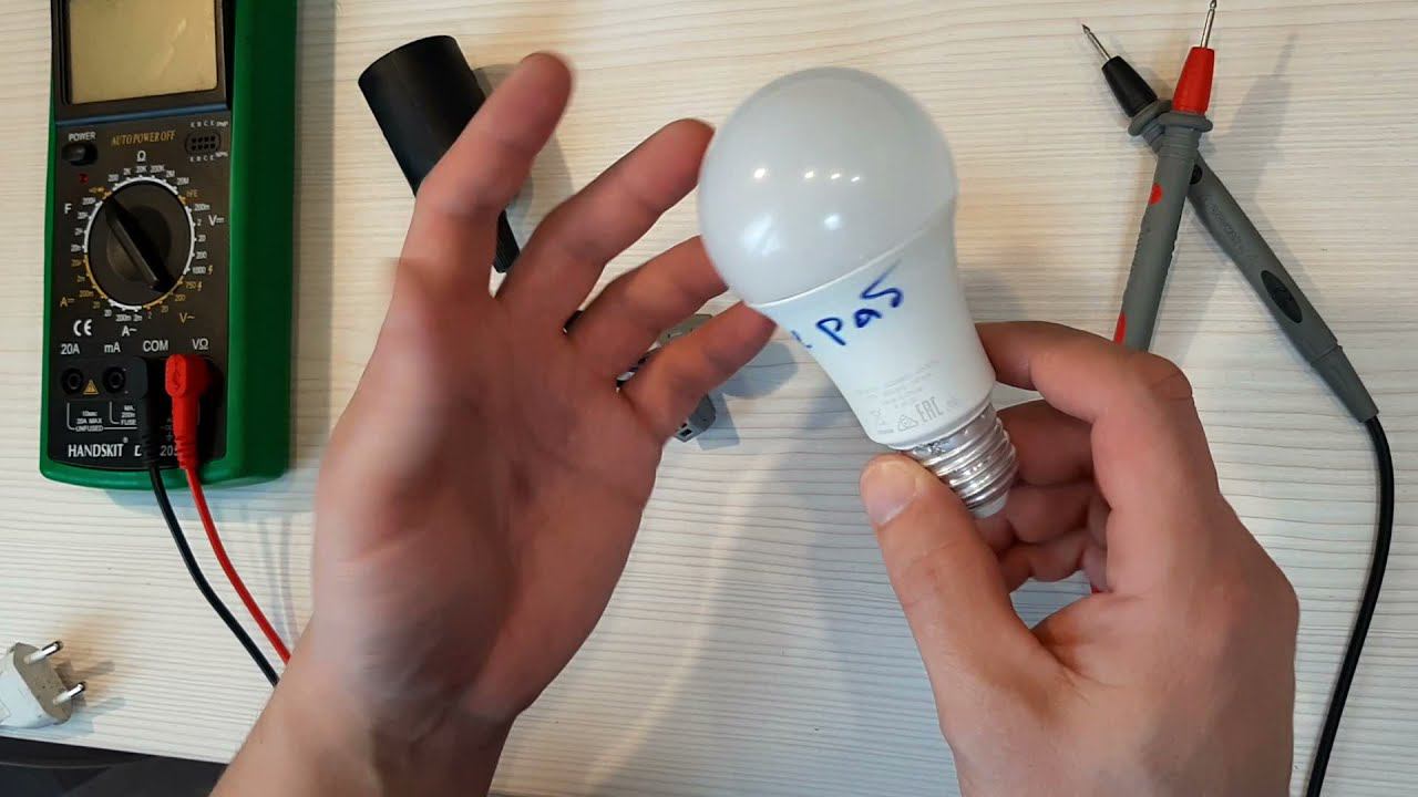 Ремонт светодиодных ламп своими руками. Лампа 220 В. смотреть онлайн