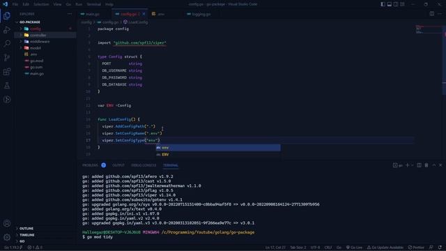 Integrasi Golang dengan package GORM, Mux, Viper, Logrus and Air (Live Reload) (Bahasa Indonesia) смотреть онлайн
