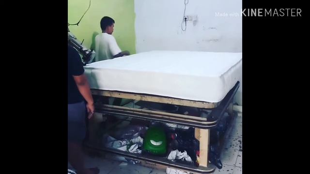 Proses penjahitan matras springbed.. смотреть онлайн