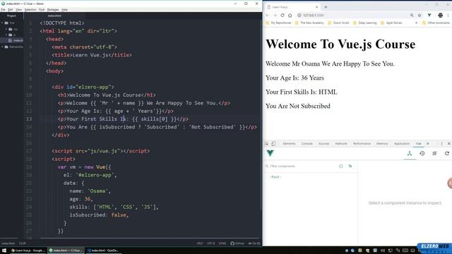 Learn Vue.js In Arabic #05 - Data Types Testing Examples смотреть онлайн