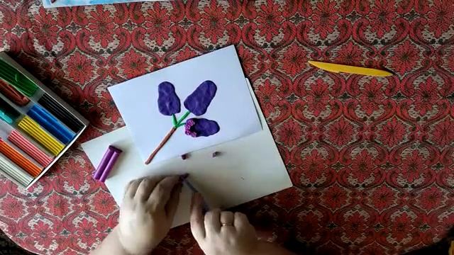 Уроки лепки Сирень